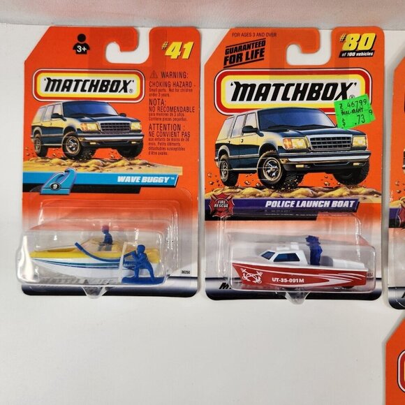 Matchbox Police Boat Sea Speeder Ice Breaker Diecast Vehicles Lot of 15 MOC - Picture 9 of 16